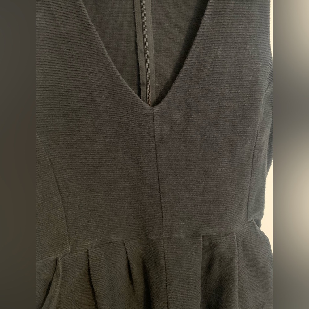 Madewell Texture & Thread Black Wide-Leg Jumpsuit, Womens Size Small - Picture 5 of 13